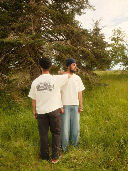 Azaad | Off White Short Sleeve T-shirt